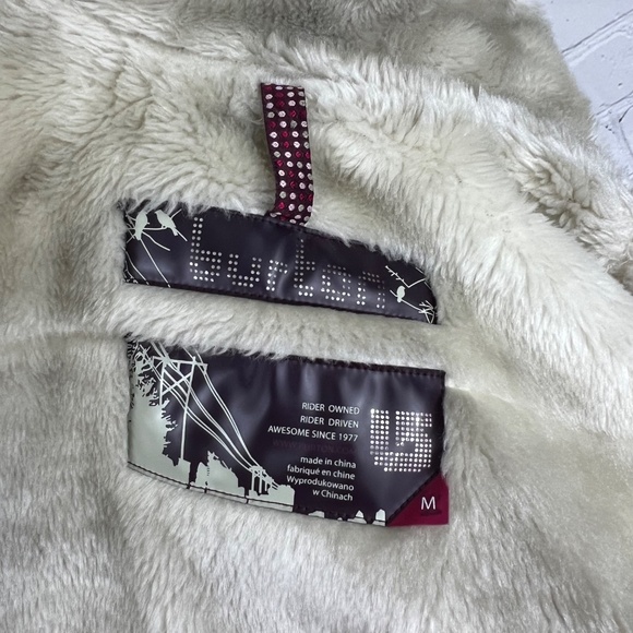 🏂|•BURTON•| Burgundy Plaid Snow Ski Snowboard Jacket Size Medium - Picture 15 of 16